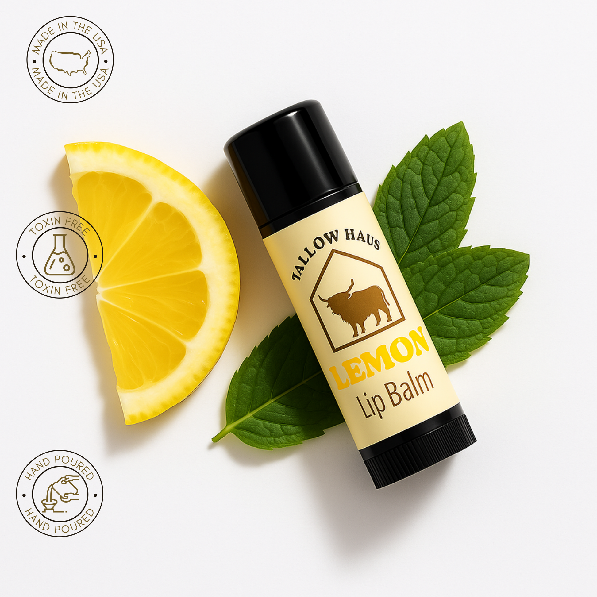 LEMON– Tallow Lip Balm